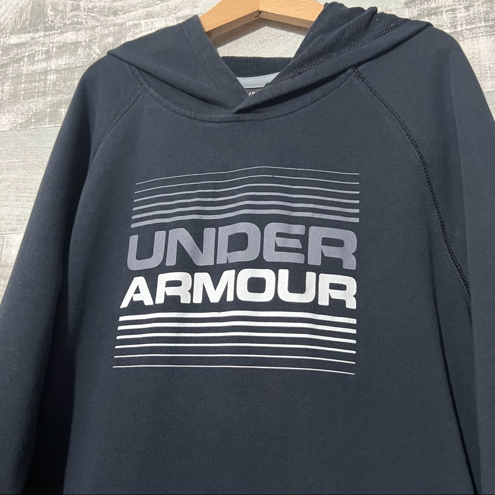Under Armour Hooded Lightweight Boys Kids Youth Jacket Pullover LARGE